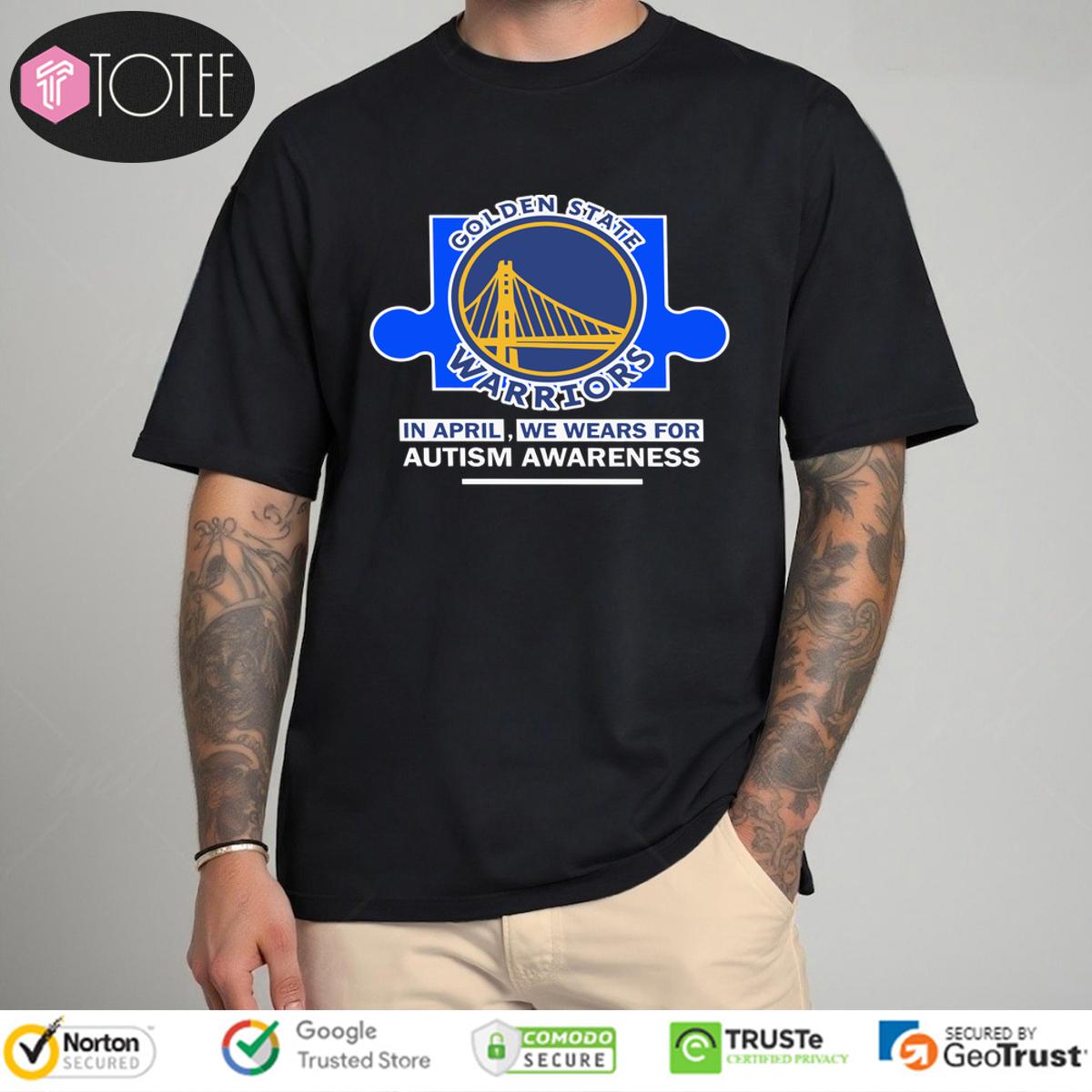 Golden State Warriors In April We Wears For Autism Awareness Shirt
