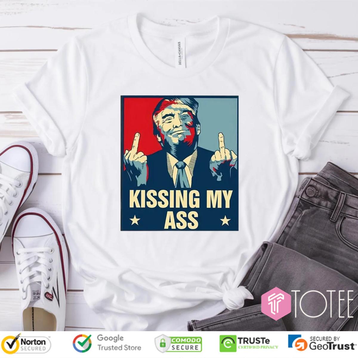 Trump Negotiate Tariffs Kissing My Ass t-shirt
