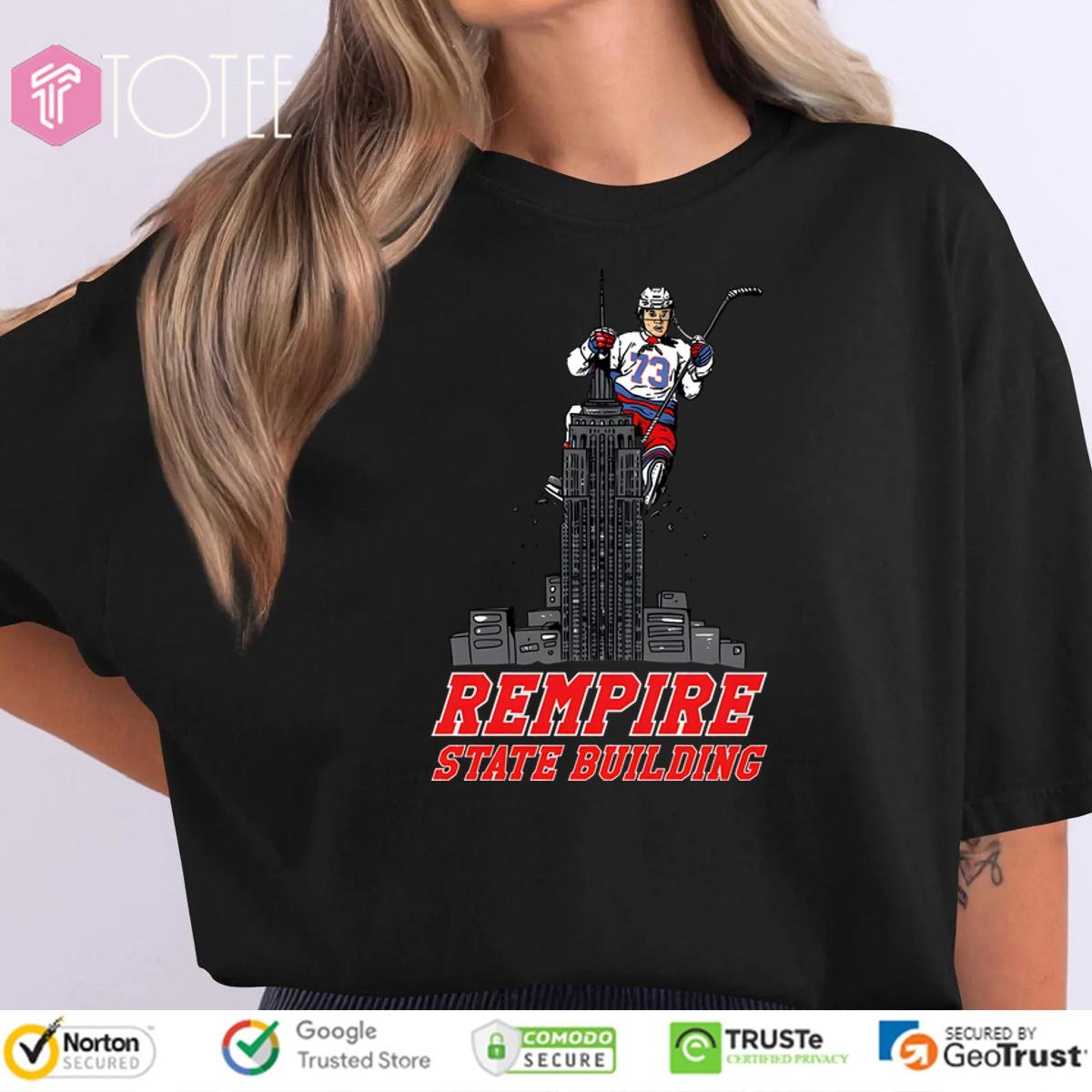 New York Rangers Matt Rempe Rempire State Building T-shirt