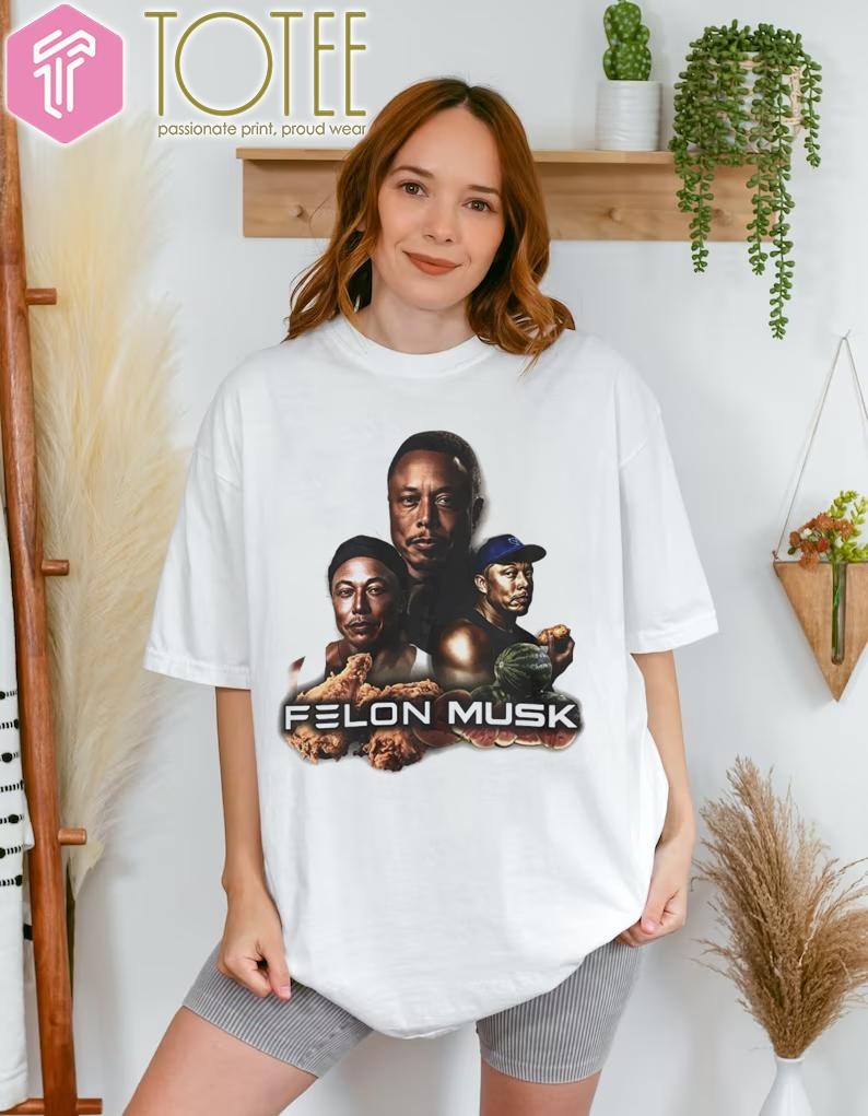 Elon Musk Felon Musk Fried Chicken T-shirt