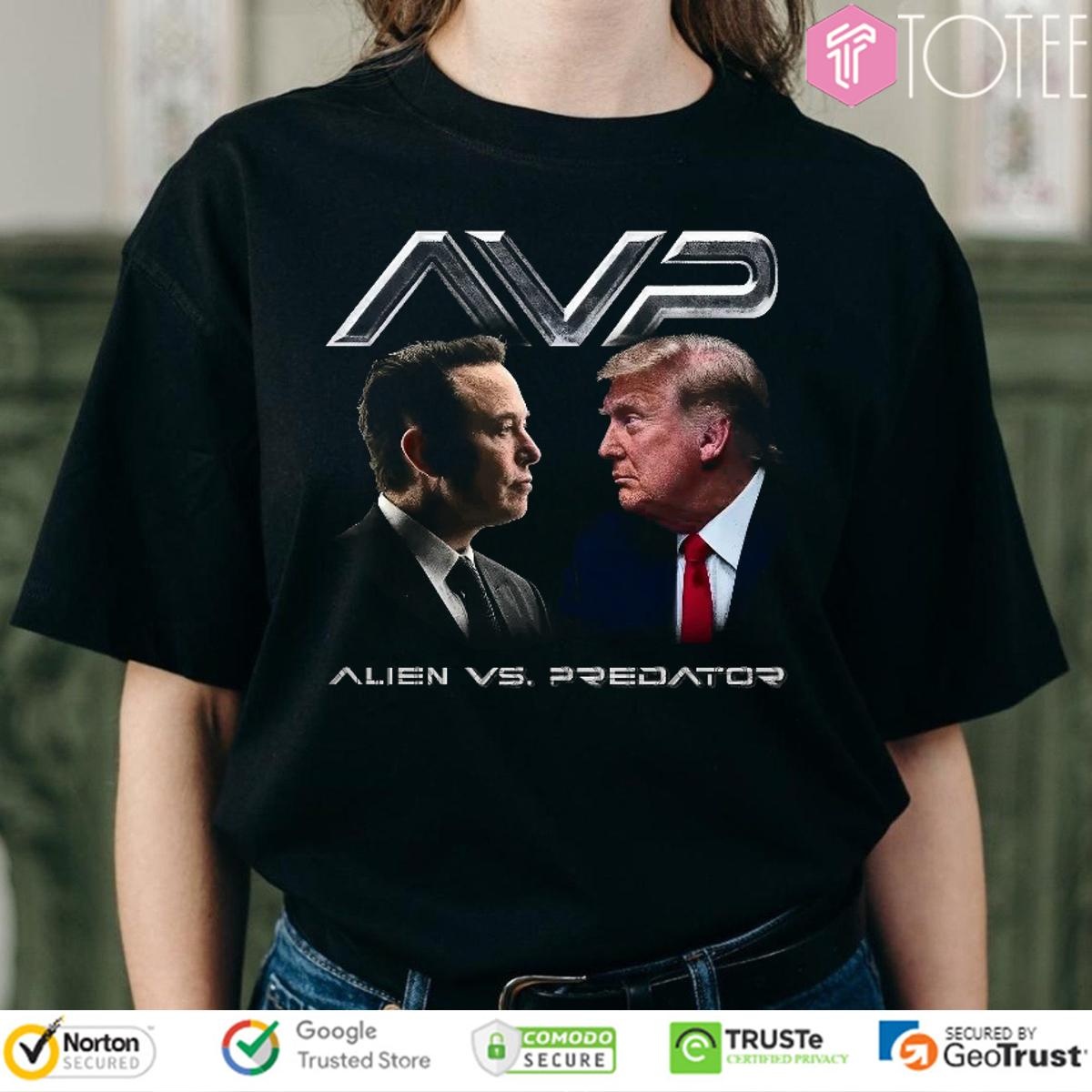 Elon Musk Trump Parody Alien Vs. Predator T-shirt