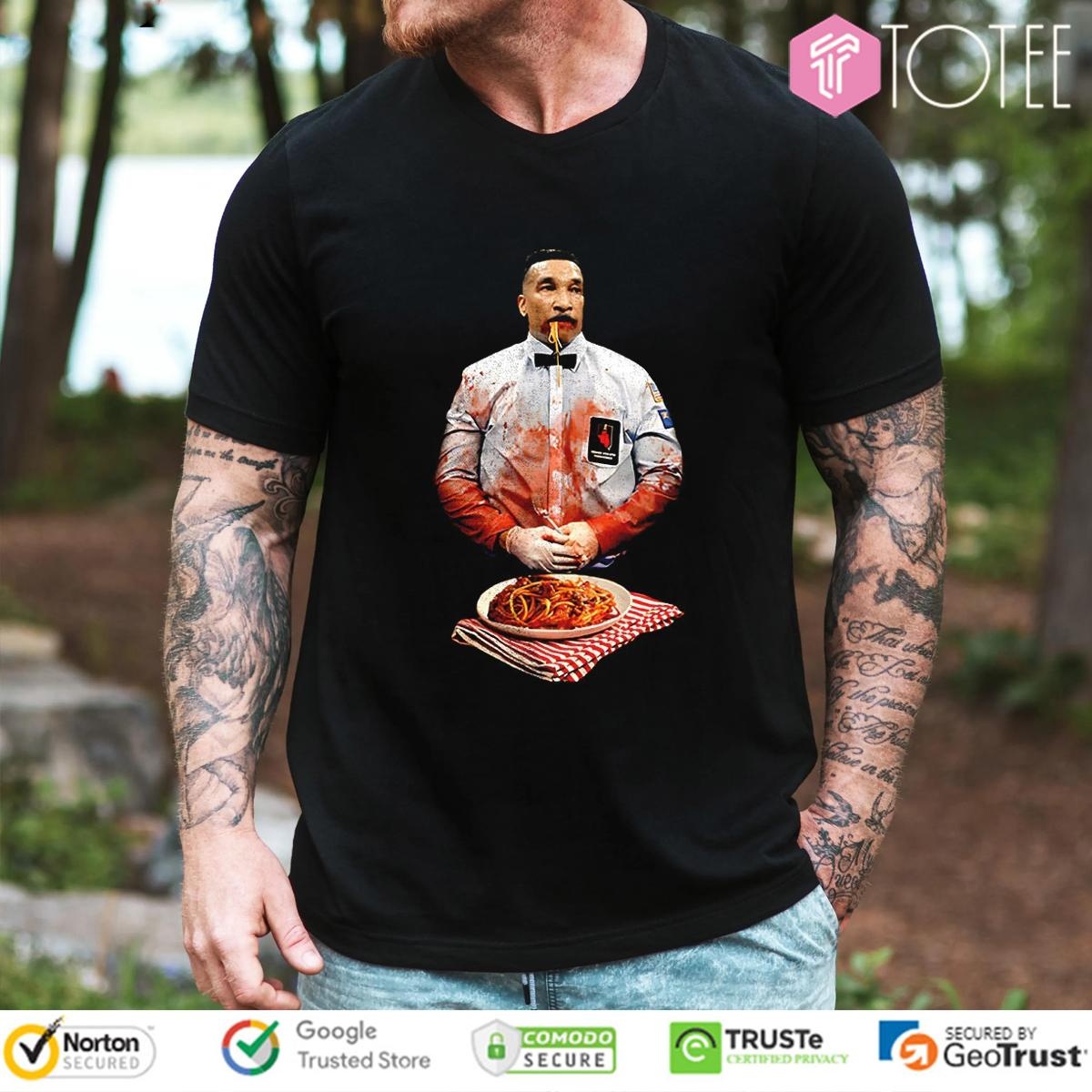 Tony Weeks Eating Bloody Spaghetti T-shirt