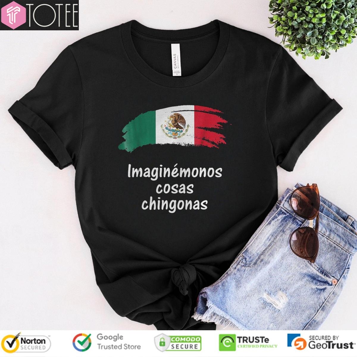 Imaginémonos Cosas Chingonas Mexican Flag T-shirt