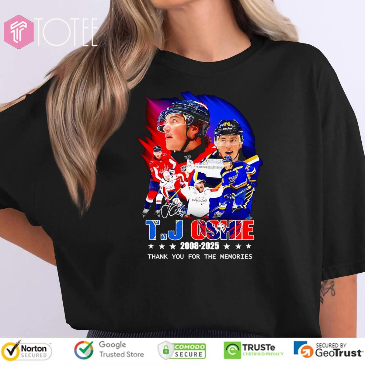 T. J. Oshie Washington Capitals 2008-2025 Signature T-shirt