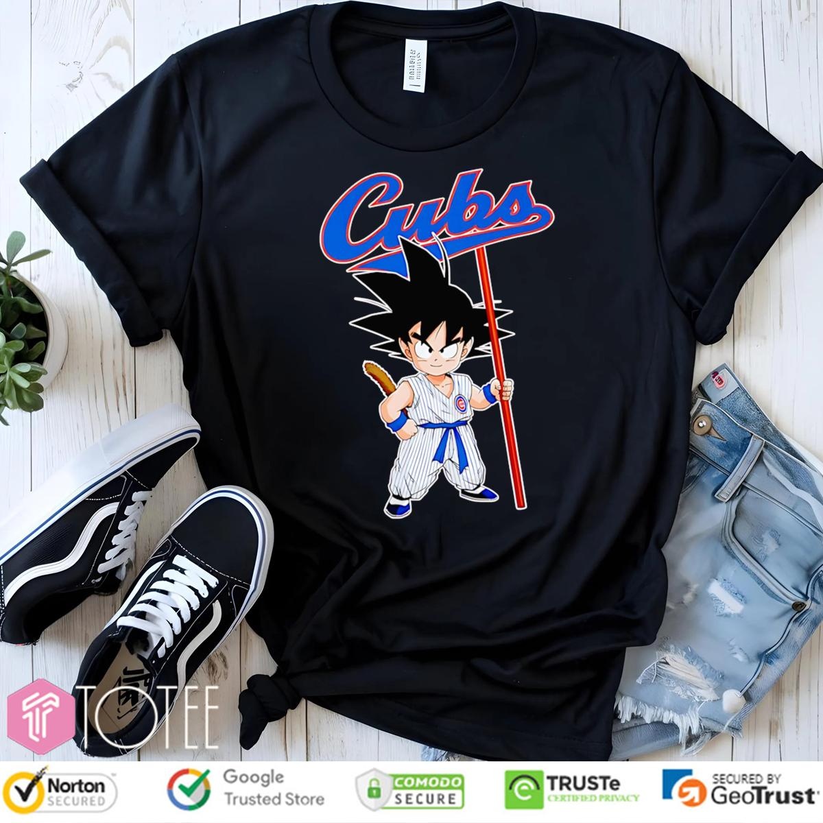 Dragon Ball Z Goku Cosplay Chicago Cubs T-shirt