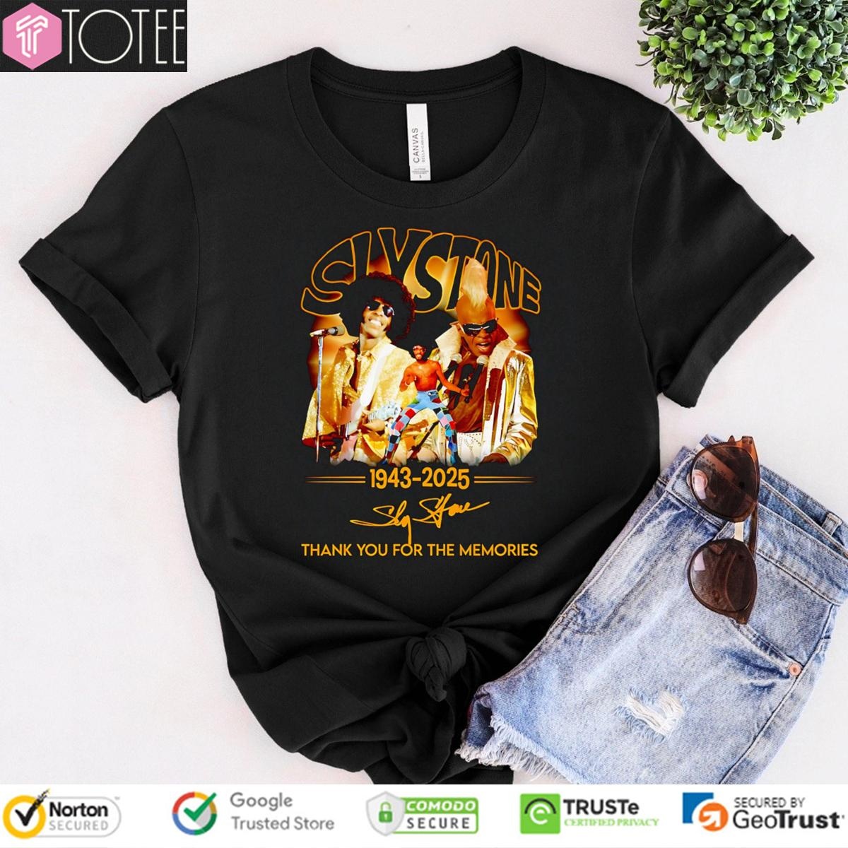Sly Stone 1943-2025 Signature T-shirt