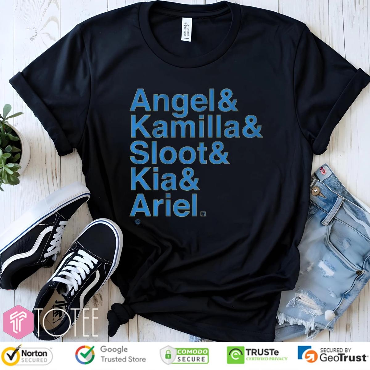 Chicago Sky Players Angel Kamilla Sloot Kia Ariel T-shirt