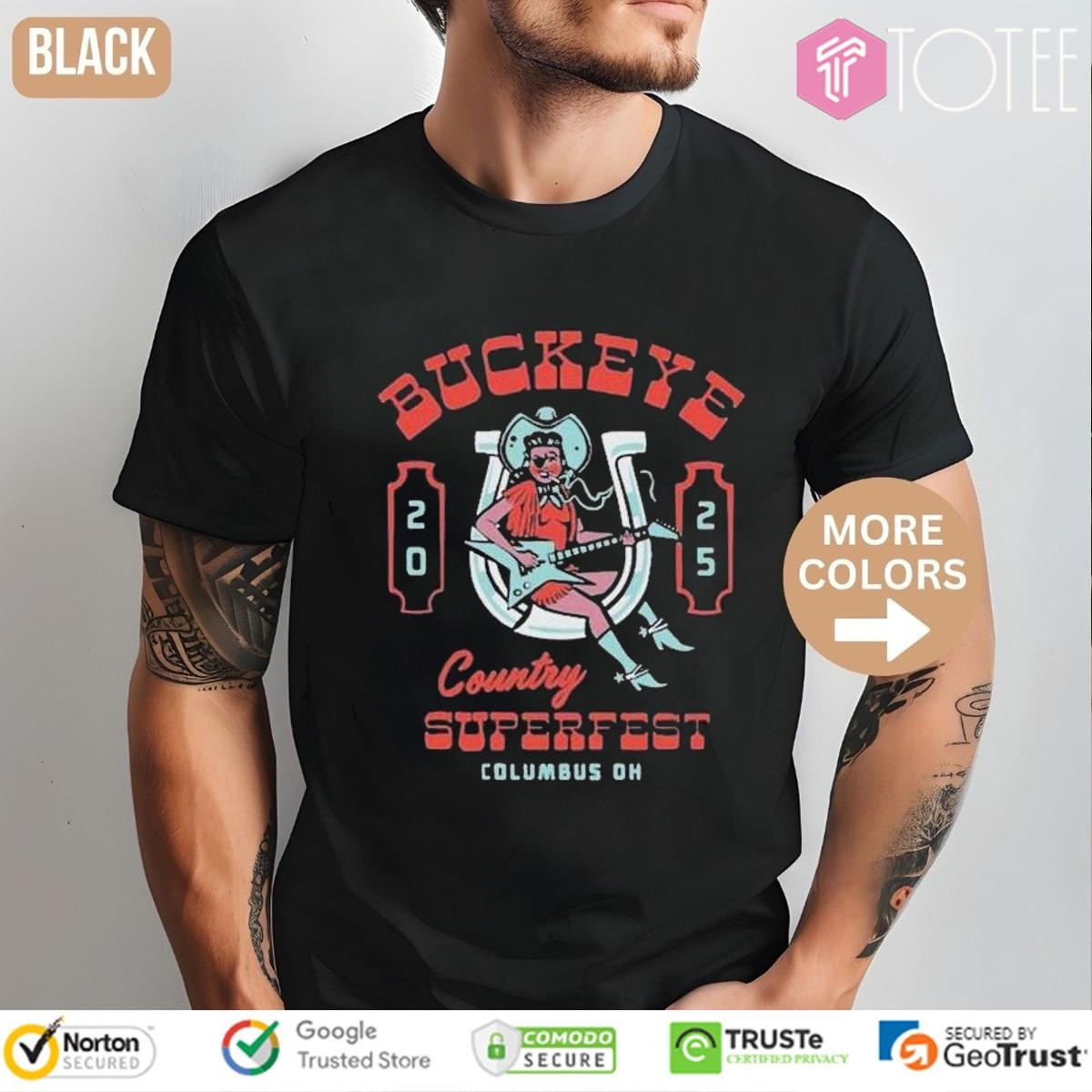 Buckeye Country Superfest June 21 2025 Columbus Ohio T-shirt