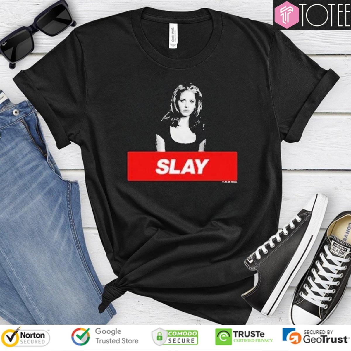 Buffy The Vampire Slayer Slay Photo Shirt