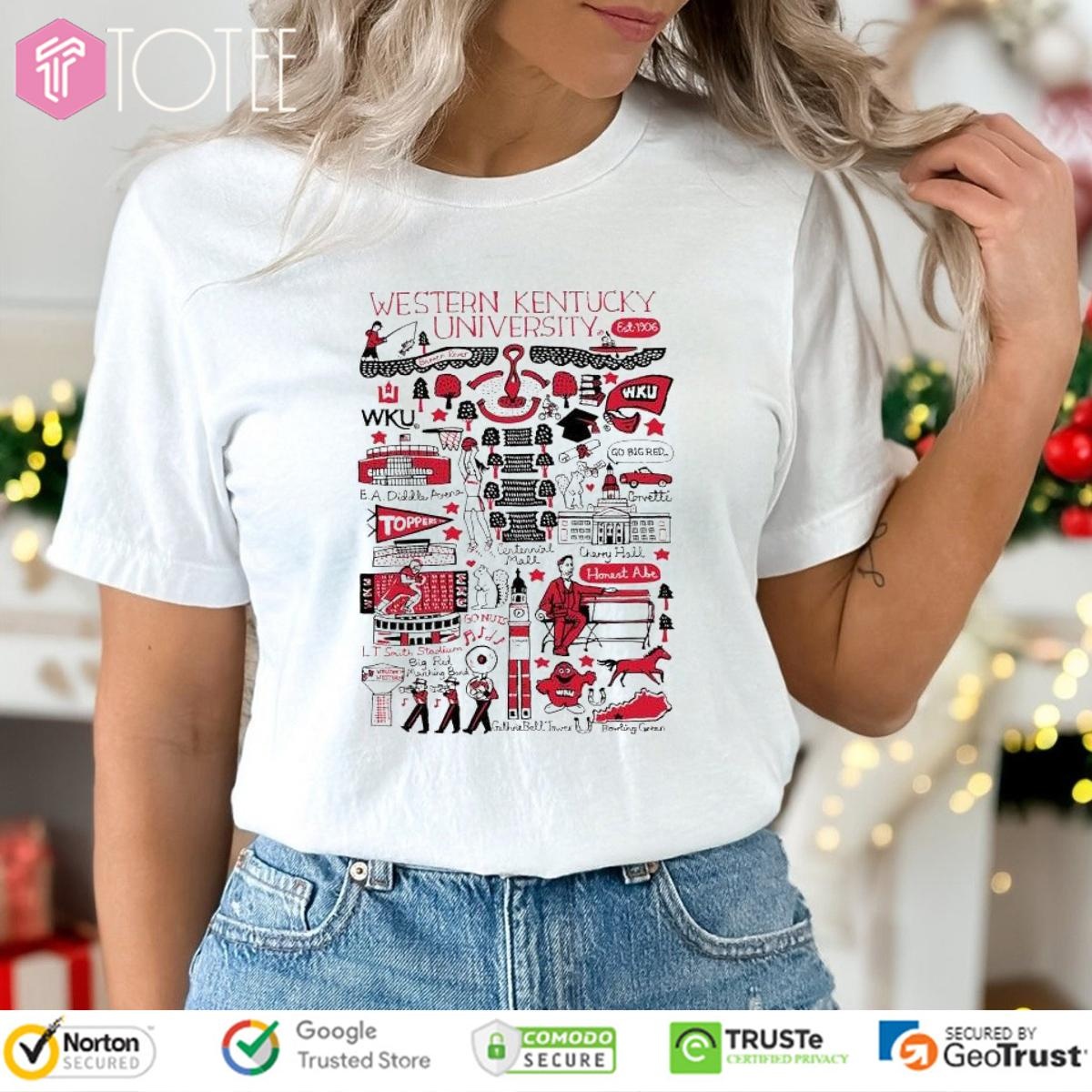 Western Kentucky University Art Illustration T-shirt