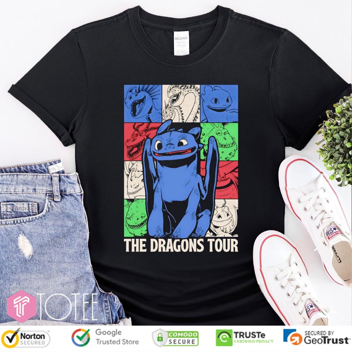 Toothless The Dragons Tour T-shirt