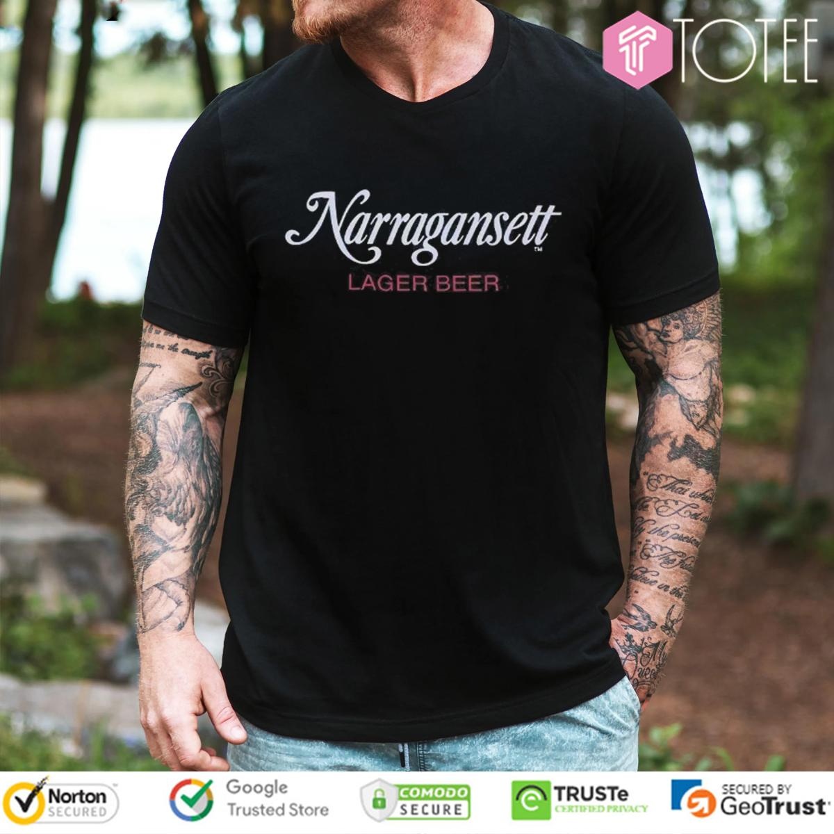 Narragansett Lager Beer Jaws T-shirt