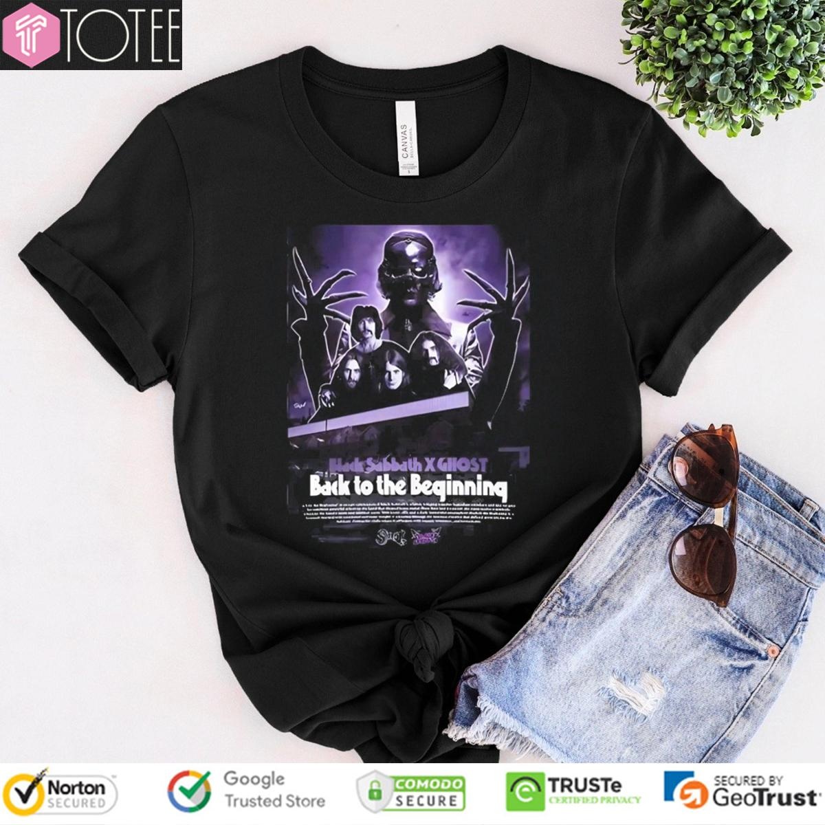 Black Sabbath Ghost Back To The Beginning Show 2025 T-shirt