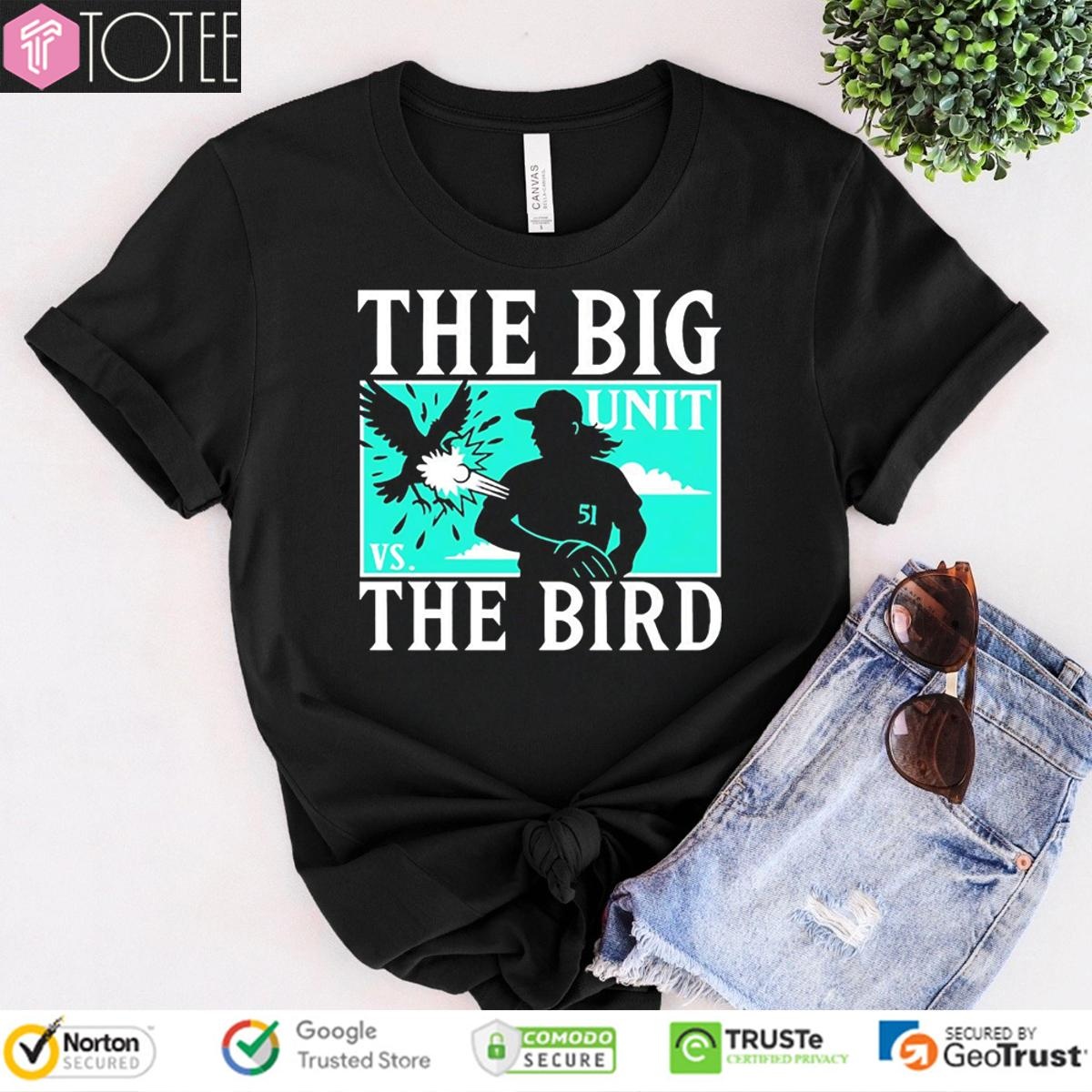 The Big Unit Randy Johnson Arizona Diamondbacks The Bird T-shirt