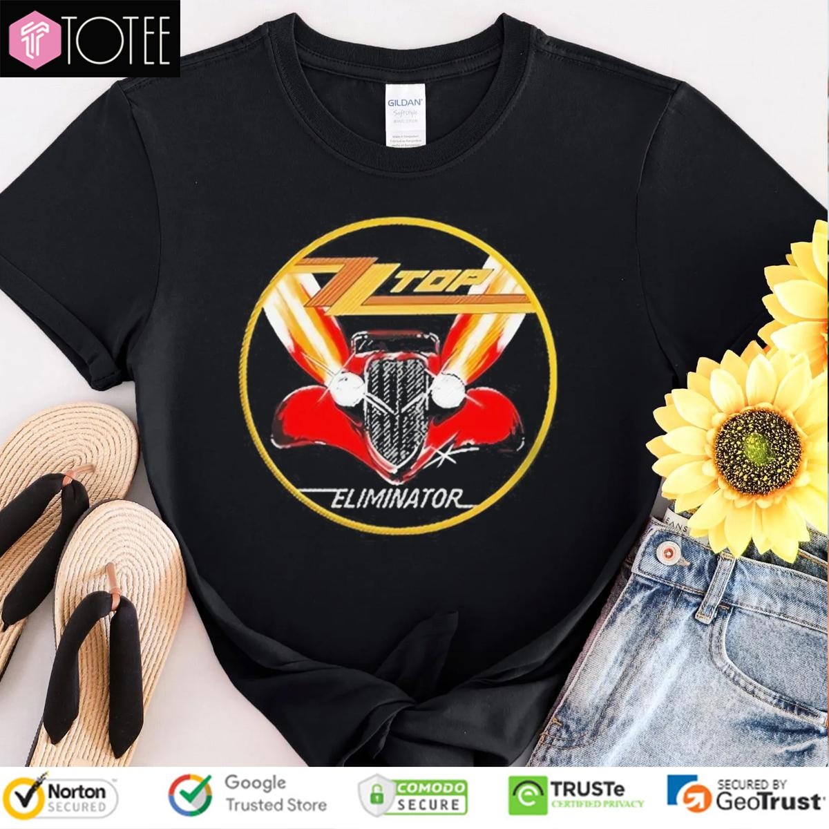 Zz Top Rock Band Eliminator Car T-shirt