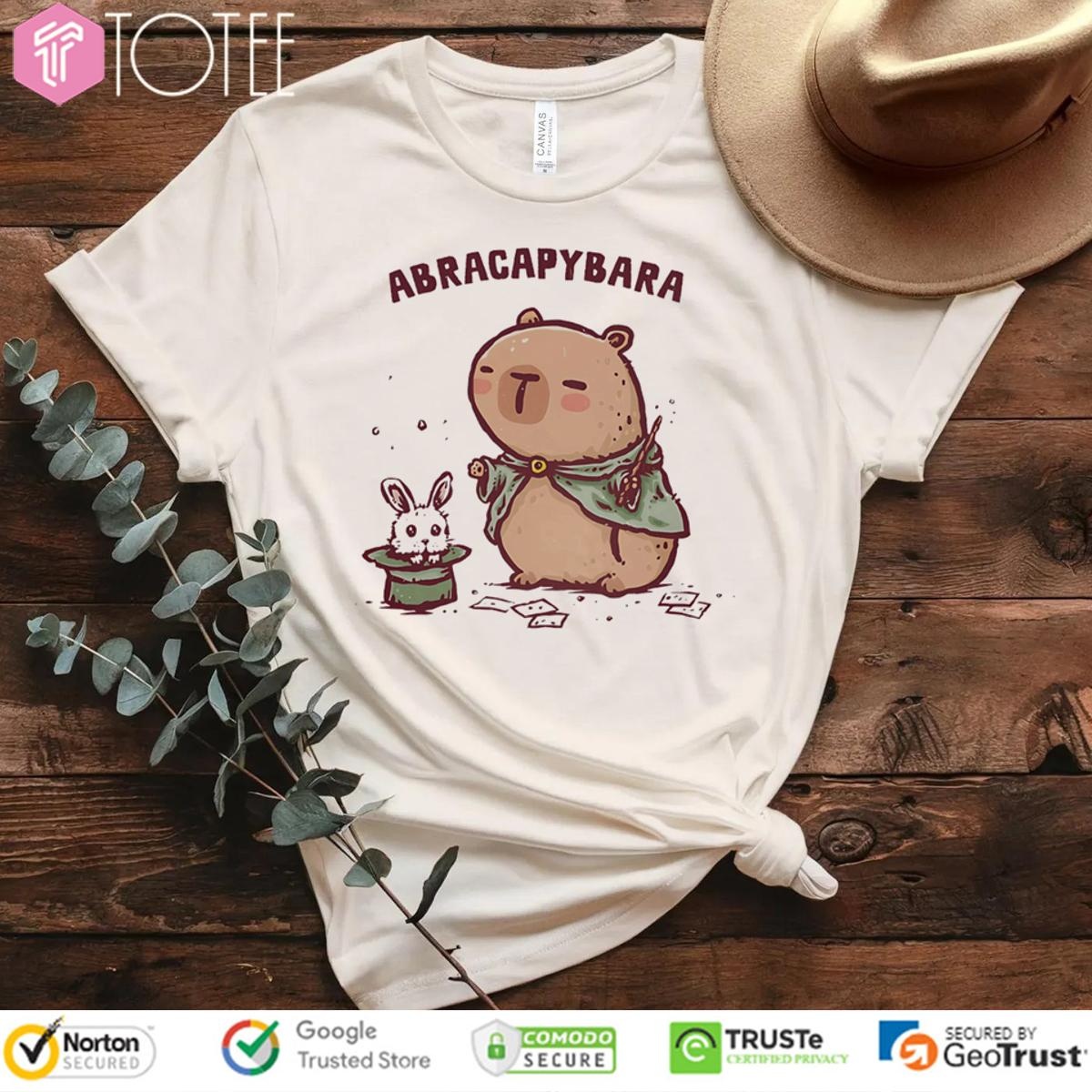 Abracapybara And Rabbit T-shirt