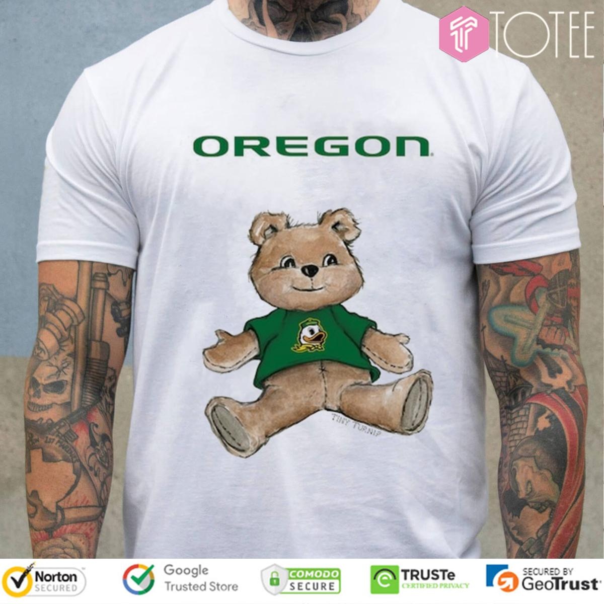 Tiny Turnip Teddy Bear X Oregon Ducks T-shirt