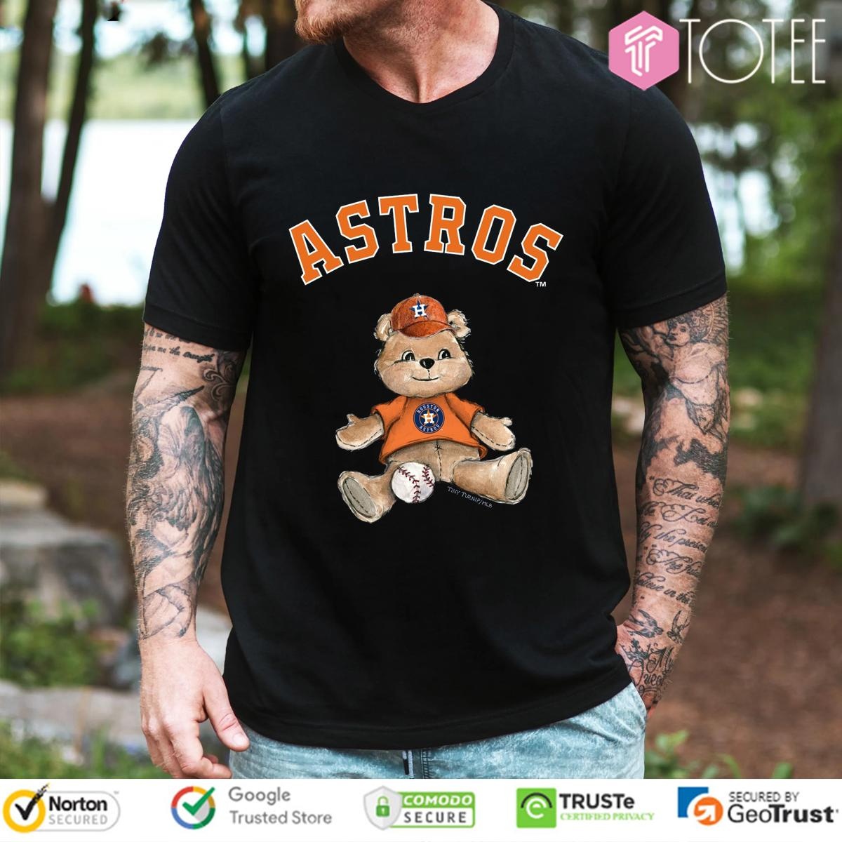 Tiny Turnip Teddy Houston Astros Baseball T-shirt